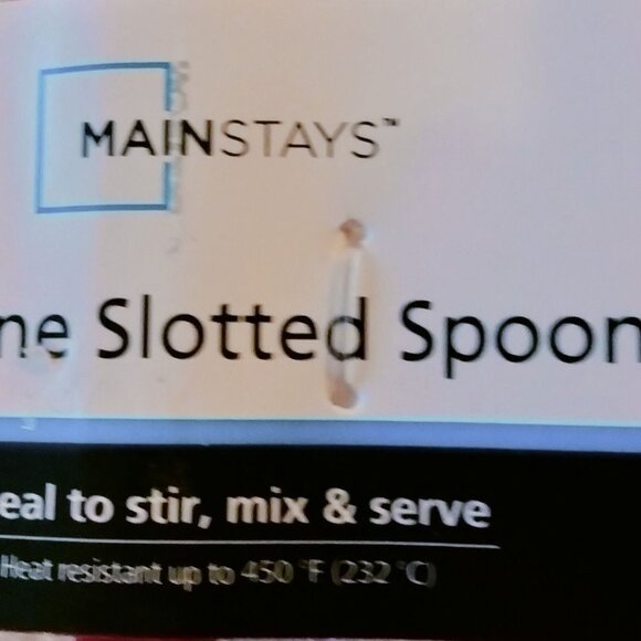 Mainstays Red Silicone Slotted Spoon Heat Resistant Cooking Serving Utensil - Picture 5 of 5